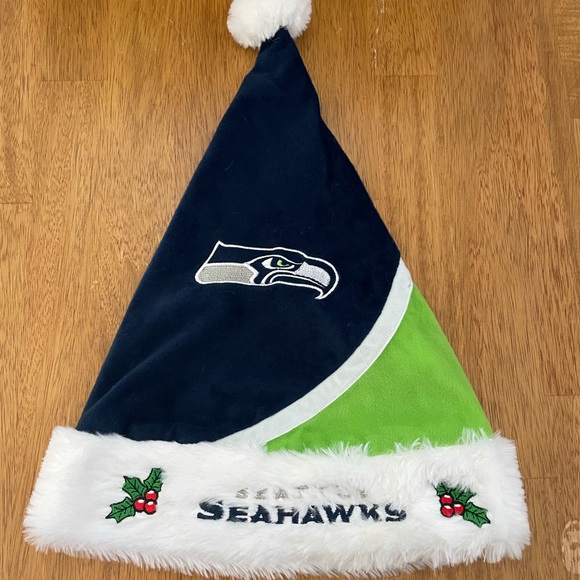 Seattle Seahawks Christmas Santa Hat 